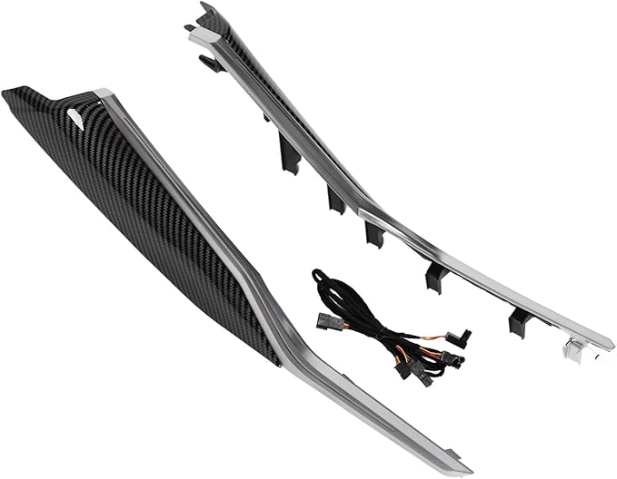 LED Ambient Light Center Console Trim Kit, Carbon Fiber Look Appearance Interior Decor Lighting for Vehicles 3/4 Series G20 G22 G23 G26 & M3 M4 G80 G82 G83 LHD 2019 (Carbon Fiber Pattern)
