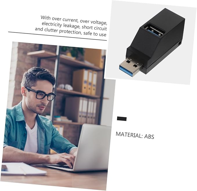 ARTIBETTER USB Hub Adapter Ports Portable USB Splitter for Laptop Design for Mouse Keyboard and Printer Compact and Expander
