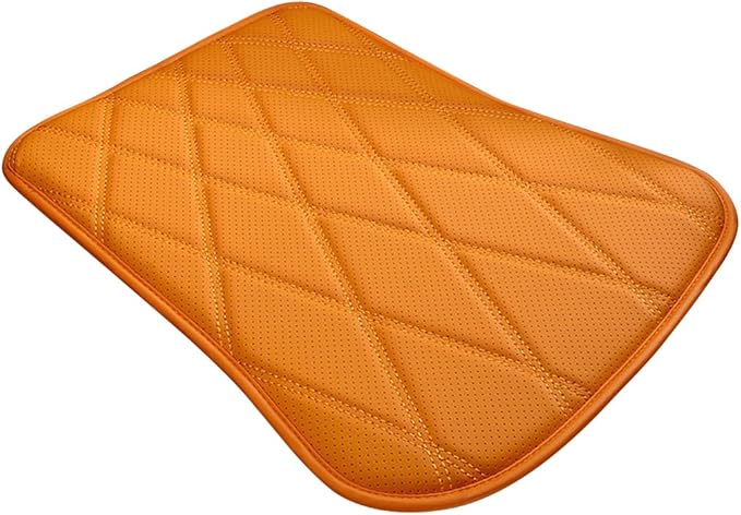 Car Seat Cushion, Comfortable Sciatica & Lower Back Pain Relief Vehicle Driver Seat Pillow, Auto Interior Chair Protector, Universal for SUV Automobile Truck (Orange)