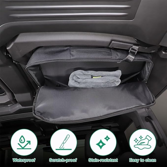 Roof Organizer Bag Storage for Hummer EV Accessories Sunroof Rooftop Panel Waterproof Foldable Heavy Duty Hardtop Cargo Carrier Bag Overhead for Hummer EV SUV Pickup 2022-2025 2026 (Rear Roof-Right)