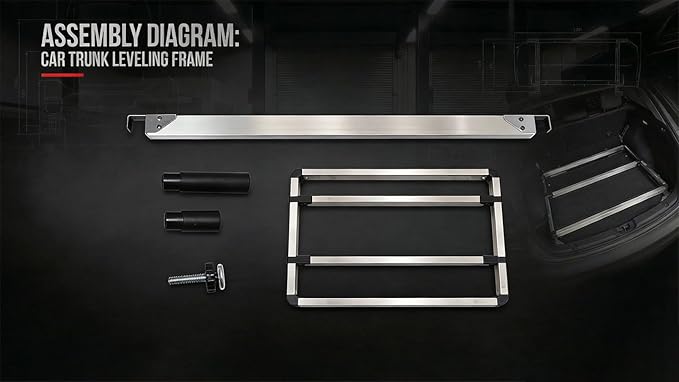 Car Camping Bed Platform for Traveling, Universal Adjustable Car Sleeping Platform, Car Trunk Mattress Extension Kit for Most SUV Hatchback，Retractable Scalable Rack Fits 2021-2025 Ford Bronco 4-Door