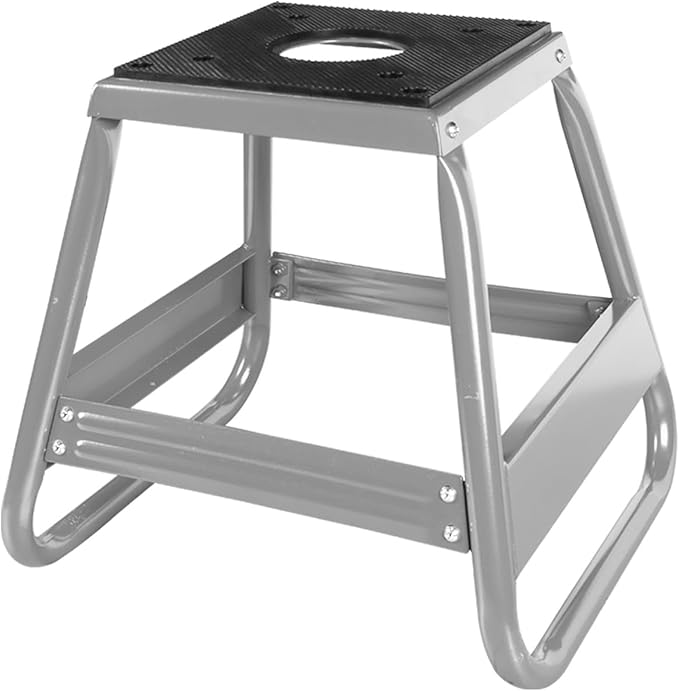 Big RED 1000lb Capacity Dirt Bike Stand, Universal, Detachable Maintenance Motorcycle Lift for Kawasaki, Honda, Yamaha, Silver