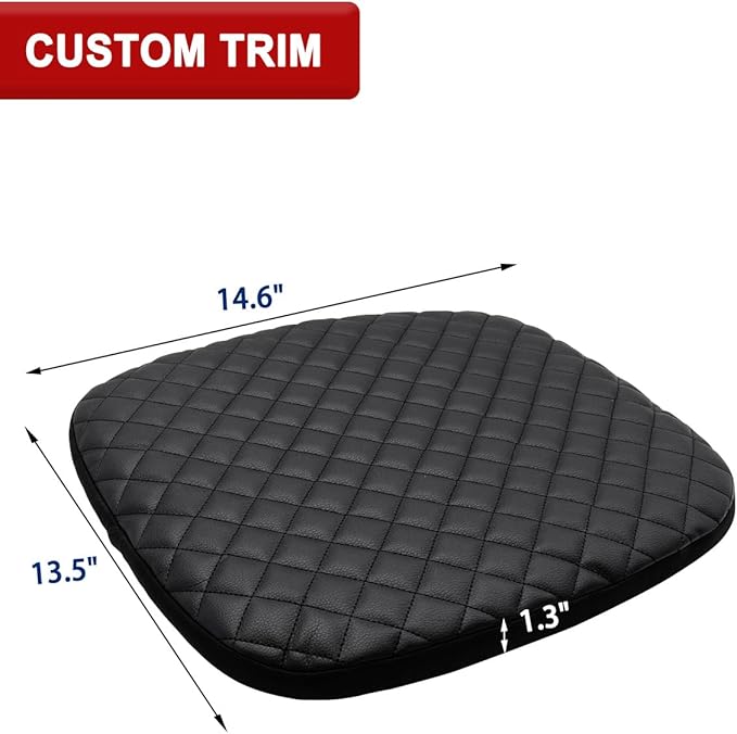 KBH Center Console Armrest Cover for Cadillac Escalade 2007 2008 2009 2010 2011 2012 2013 2014, Interior Accessories, Middle Console Lid Protector, Vinyl Leather, Anti-Scratch, Black