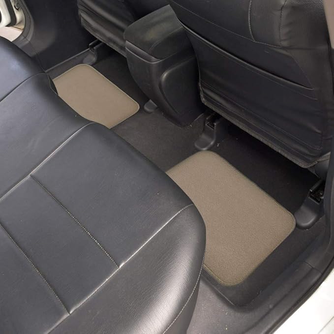 Motor Trend Premium Inter-Lock Backing Carpet Car Floor Mats - Front & Rear, Thick & Durable Auto Protection, Fits Most Cars Truck SUV Coupe Sedan