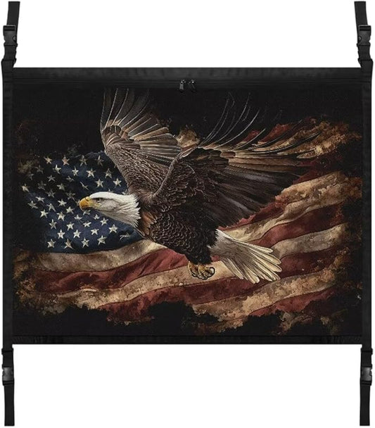 Flying Eagle Print Car Roof Storage Bag Multi-Purpose Seat Organizer All Car Storage Organizers One Size Inner Car Accessories