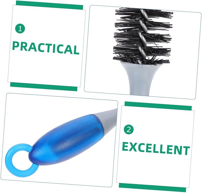 Happyyami 2pcs Dryer Vent Cleaner Brush Tool Professional Long Handle Flexible Brush Head for Engine Fridge Coil Cleaning