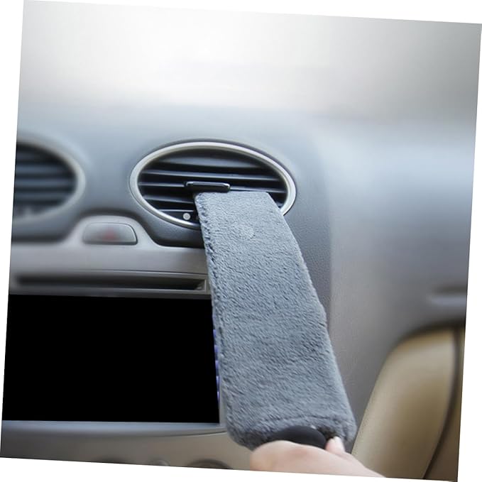 SOLUSTRE Air Vent Brush Car Interior Dust Sweeping Soft Brush Mini Duster Car Vent Cleaner Car Air Vent Cleaner