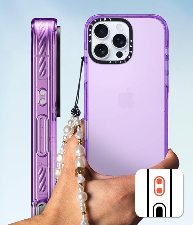 CASETiFY Impact iPhone 15 Case [4X Military Grade Drop Tested / 8.2ft Drop Protection/Compatible with Magsafe] - Sea Shells - Clear Black