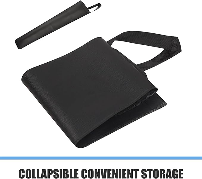 Car Umbrella Storage Cover, Leather Waterproof Hanging Storage Bucket for Long and Short Handled Umbrellas, Foldable Portable Bag to Avoid Dripping Water, for Most Cars Trucks (Black)