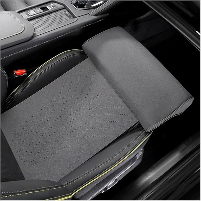 HZEL Car Seat Extender Leg Support Cushion, Lengthen Memory Foam Vehicle Front Seat Leg Support Extension Pad for Driving, Comfortable Automobile Extended Thigh Pillow, Universal Fit (Grey)