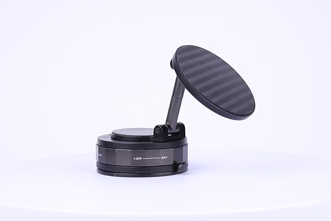 Car Phone Holder Magnetic, 360 Adjustable Car Mount with Strong Suction Cup for Magsafe iPhones Cell Phones - Hands-Free (Medium)