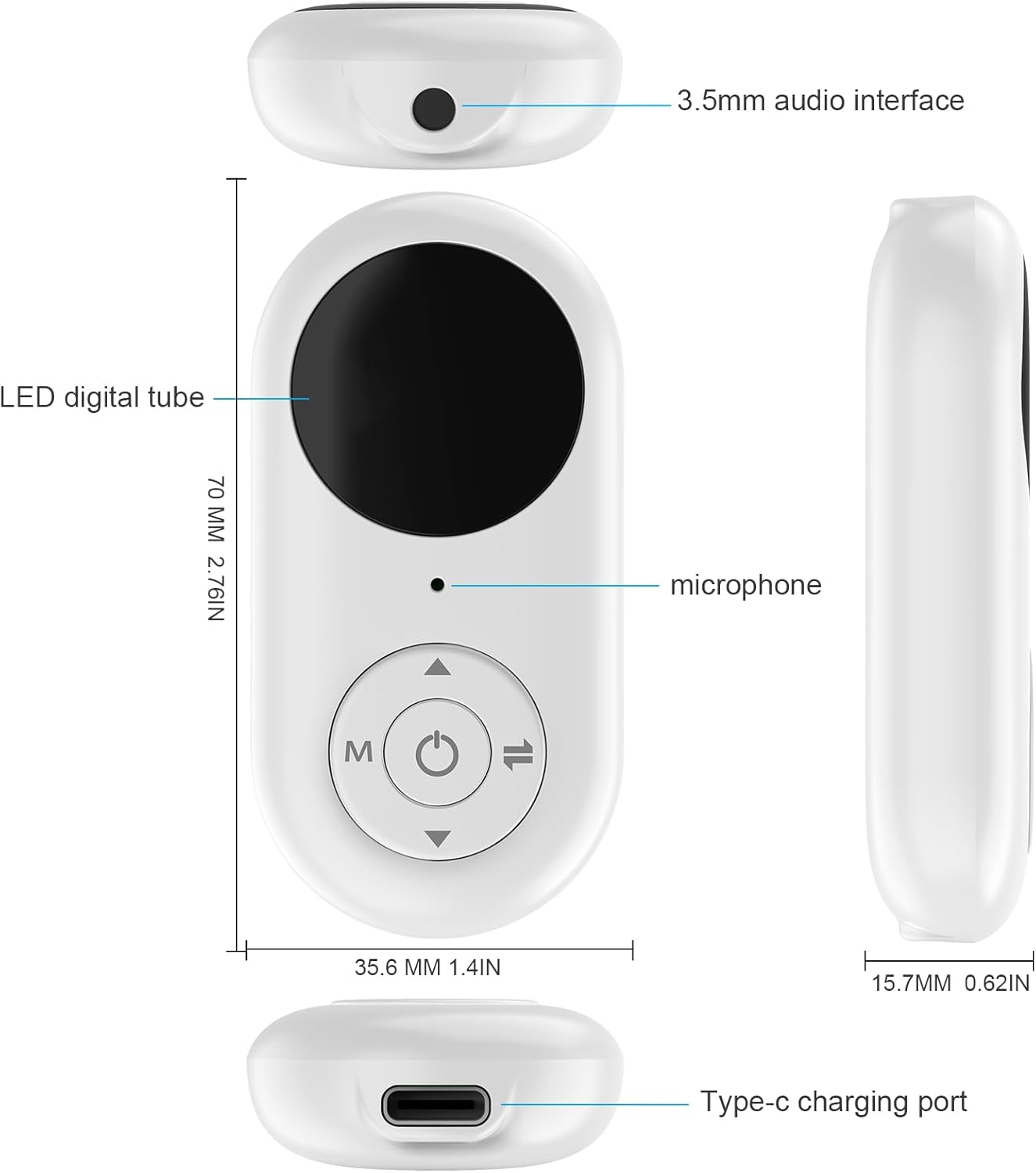 Airplane Bluetooth 5.3 Transmitter for All Headphones - Bluetooth Adapter for TV - Dual Connection- aptX Low Latency - Flying Travel,Long Flight Essentials - Wireless Audio Aux for MP3,Gym,Game,PC
