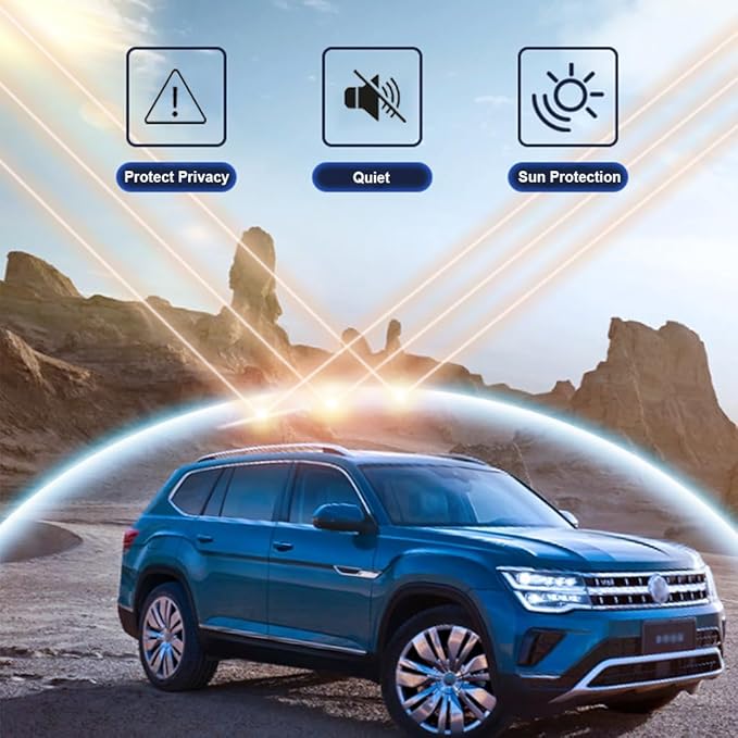Car Sunroof Shade Compatible with Mercedes Benz GLE 350/450 2020-2024, Foldable Glass Roof Sunshade with Storage Bag, Heat Insulation Sun Protection Roof Interior Sunshade