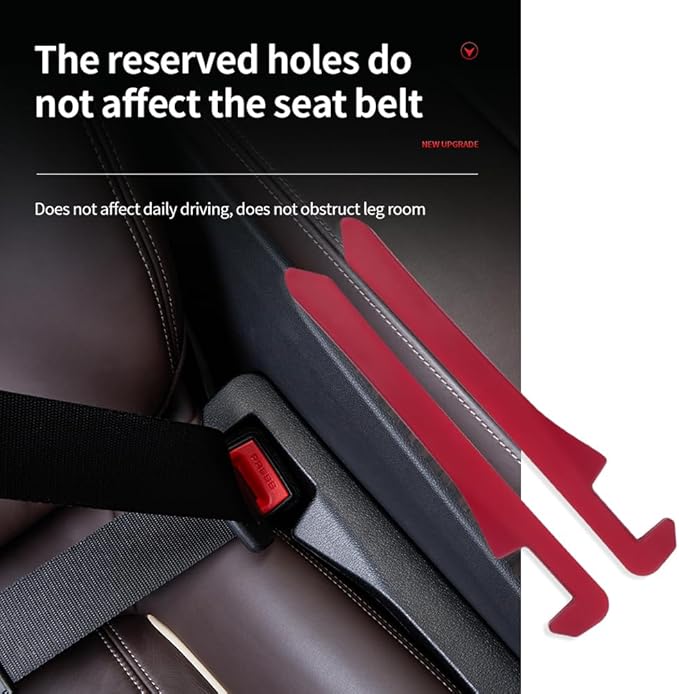 IHOTDER 2PCS Car Seat Gap Filler - Car Seat Gap Filler Organizer for Holding Phone,Key,Purse - Universal Car Gap Filler Fits CCar Truck SUV Car Interior Accessories (Burgundy/2PCS)…