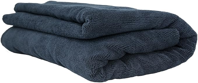 Chemical Guys MIC_808 Edgeless Microfiber Towel (Black 51" x 30")