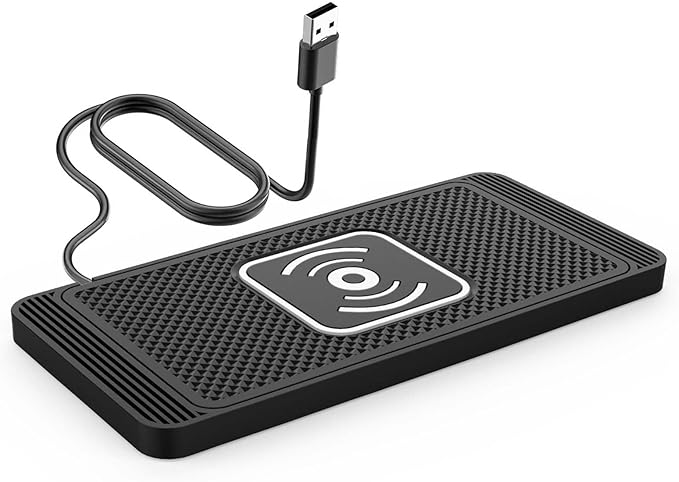 Wireless Car Charger Pad for Nissan Leaf 2011-2026, Type-C/USB 15W Car Wireless Charger Non-Slip Cordless Charging Mat Car Accessories,A-30cm USB Interface