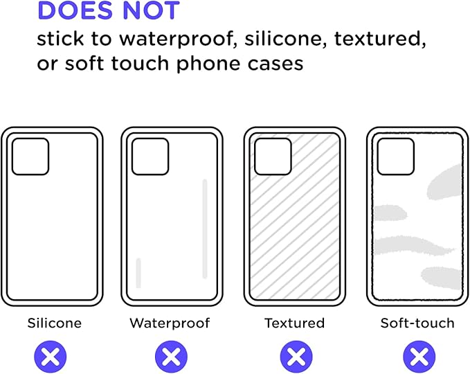 PopSockets Adhesive Phone Grip, Holder, Phone Stand, Black - Translucent Black Smoke