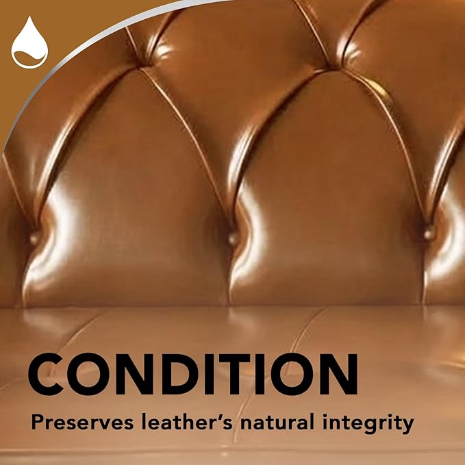 Weiman Leather Cleaner, Polish and Conditioner for Furniture, Car, Purses, Shoes, Boots and Couches- Micro Fiber Towel Included, 22oz