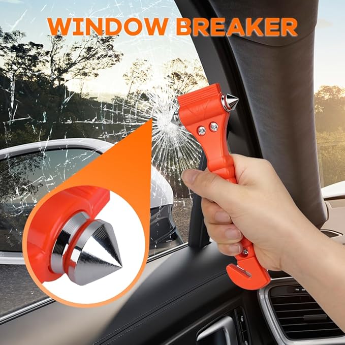 20 PCS Car Safety Hammer Emergency Escape Tool Auto Car Window Glass Hammer Breaker and Seat Belt Cutter Escape 2-in-1 for Family Rescue & Auto Emergency Escape Tools