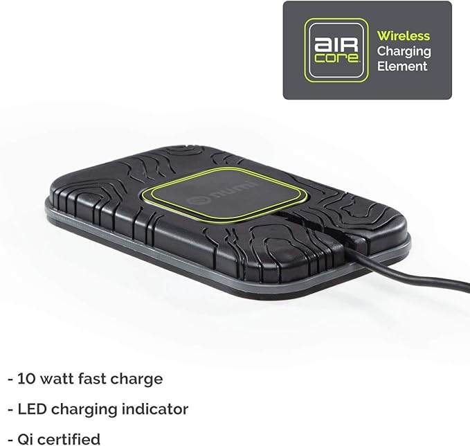 10 W Fast Charge Wireless Charging Grip Pad Plus - Wireless Car Charger and Phone Holder for Car - Qi Wireless Charger Sticks to All Automotive Dashboards – Simplest Car Phone Mount Available (Black)