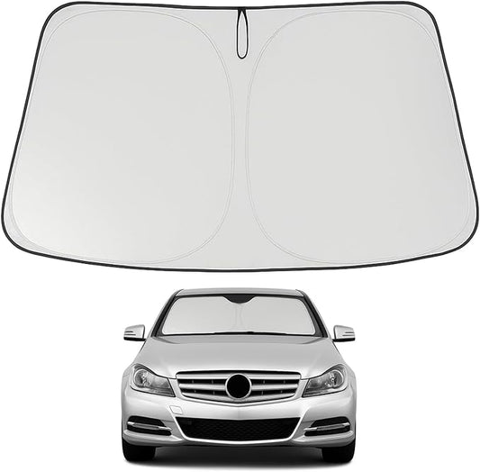 Proadsy 2026 Upgrade Front Windshield Sun Shade Foldable Sunshade Protector Custom Fit 2006–2010 Dodge Charger Accessories