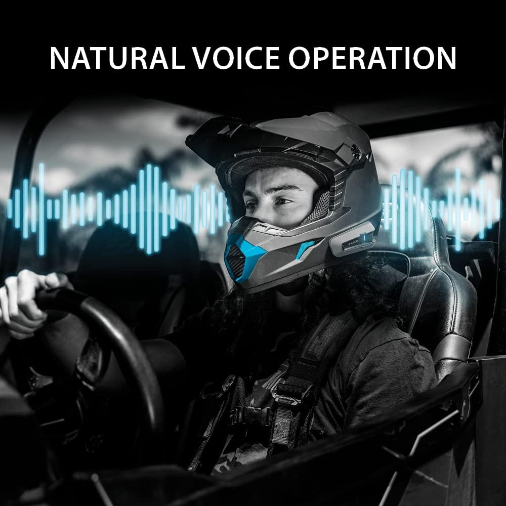 Cardo PACKTALK Edge Off-Road Vehicles, Communication for Every Terrain,Black