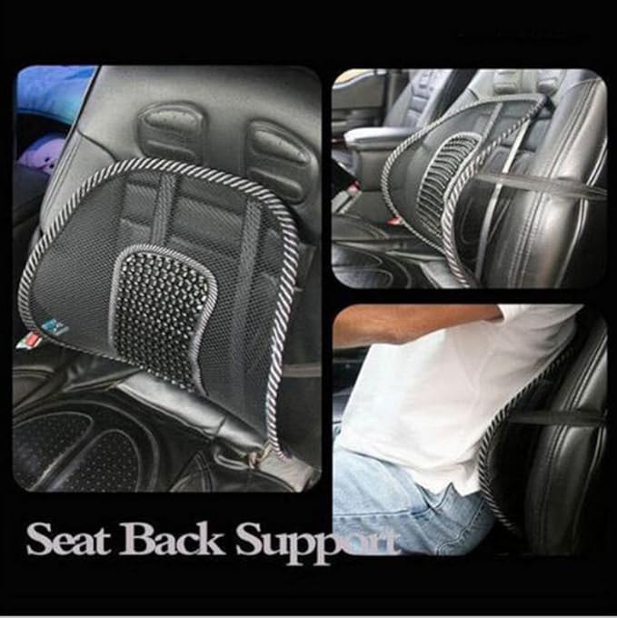Car Seat Chair Massage Back Lumbar Support Mesh Ventilate Cushion Pad Auto Seat Cushion Home Office Waist Breathable Density Mesh for Back Pain and Poor Posture Fits to All Chair