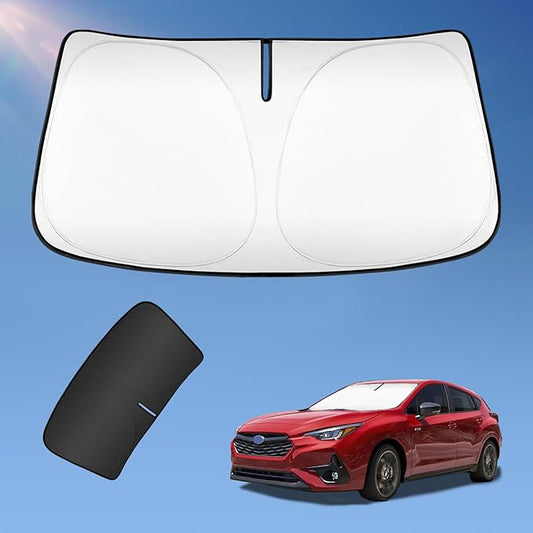 Sun Shade Sunshade for Subaru Impreza 2017-2022 2023 Windshield Cover, 4-Layers Sun Shield 250T Silver Coating Sun Visor for Impreza WRX Sedan Impreza WRX Hatchback WRX STI Car Accessories