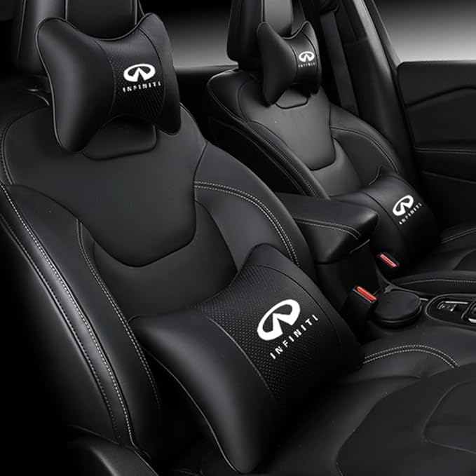 Car Seat Headrest Pillow for Infiniti Q50L/QX50/QX60/ESQ/QX30 Head Support Rest Pillow Lumbar Support Lumbar Pillow Cushion Back Cushion Back Pillow Accessories