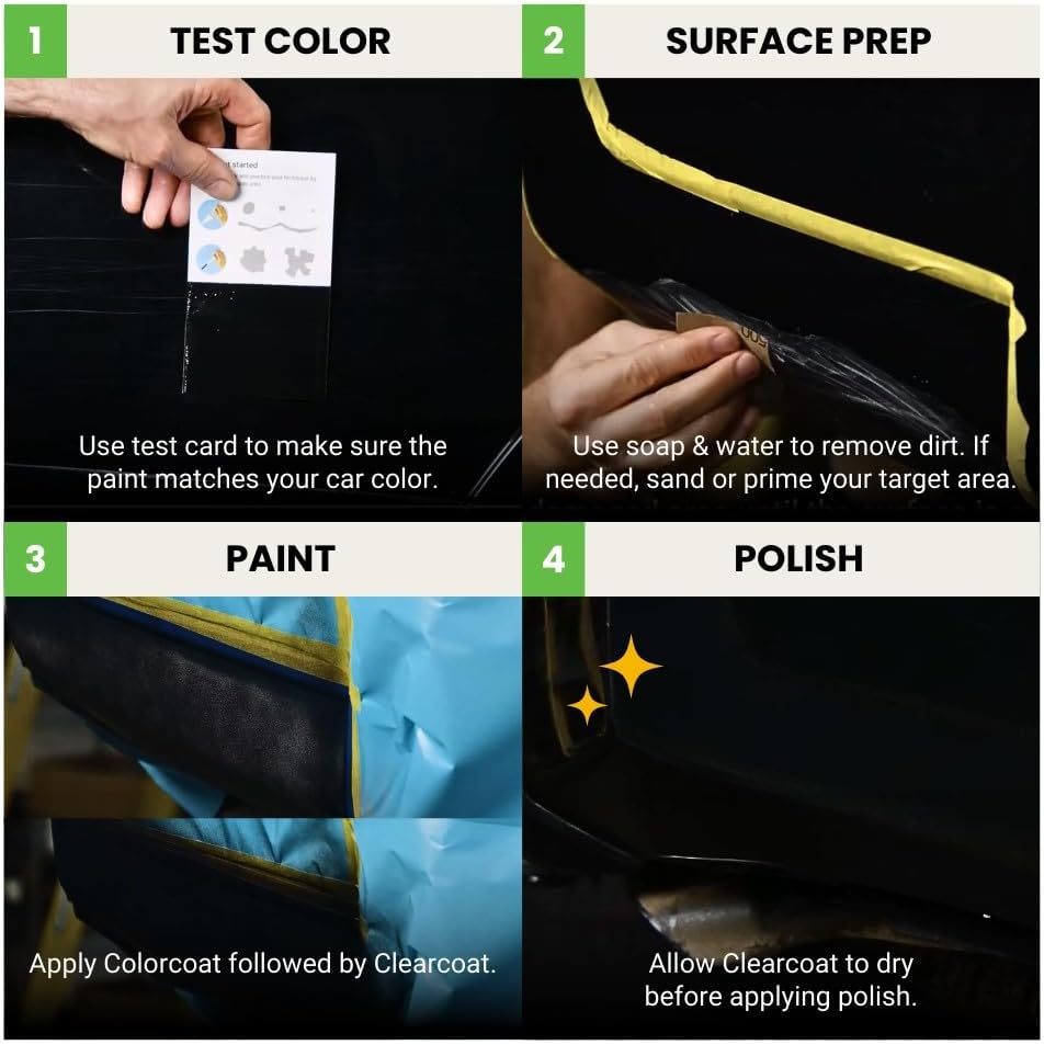 TouchUpDirect 8X2 Blue Eclipse Metallic Compatible with Toyota Exact Match Touch Up Paint Aerosol - Preferred Kit