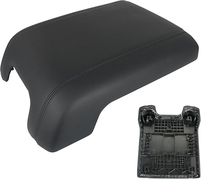 TQPONLY Center Console Armrest Leather Lid Cover,Fits 2011-2016 Ford Super Duty F250 F350 F450 F550 Replaces 925-005 BC3Z-2806024-AA