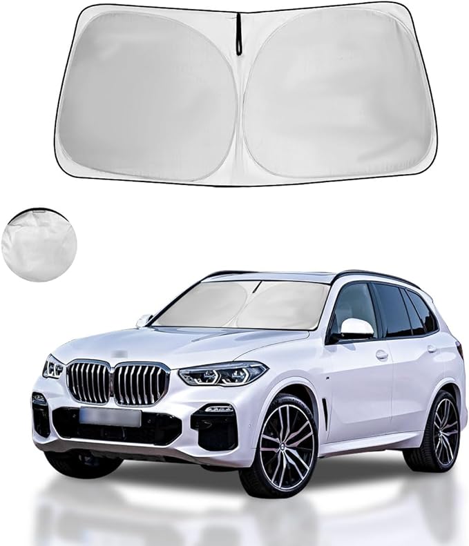 Windshield Sun Shade Custom for BMW X3 2018-2021 2022 203 2024 2025 2026 Front Window Sunshade Foldable Sun Visor Protector Window Shade Blocks UV Rays Keep Your Car Cooler