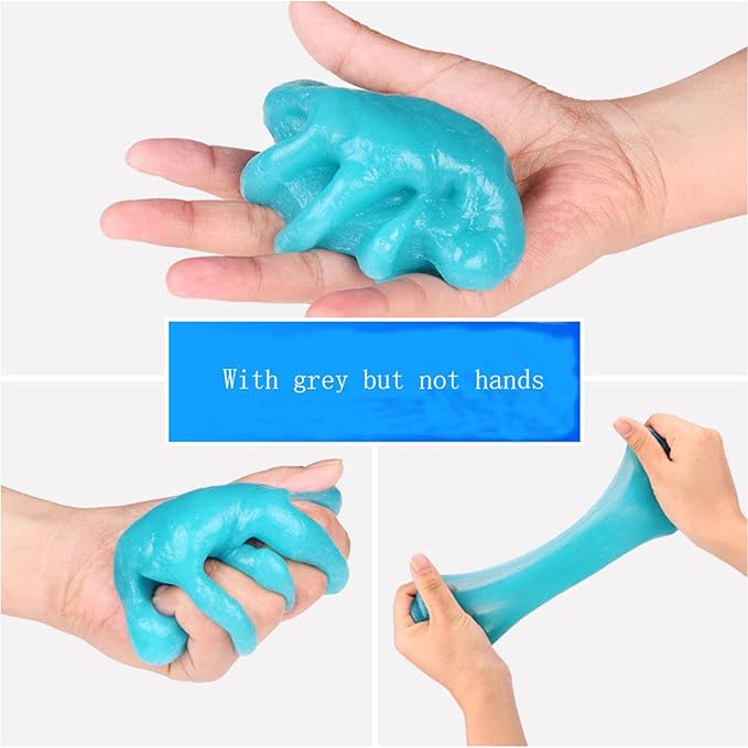 4Pcs Car Cleaning Gel Automotive Cleaning Supplies Putty Auto Dust Cleaning Kit Universal Dust Pc Laptop Keyboards for Computer Cleaning and Car Detailing