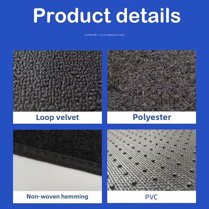 Luxury Starlight LED Car Floor Mats, 4pcs Starry Star Light Floor Mats Washable Fiber Optic Lights APP/Remote Control Music Mode Sound Activated Interior Lights for Cars, SUVs, Trucks