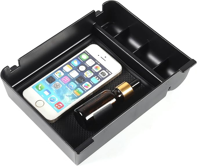 Car Armrest Storage Box Tray Compatible with INEOS Grenadier 2022 2023 2024 2025 2026 Center Console Armrest Organizer Storage Box Tray With Anti-Slip Mat ABS Accessories