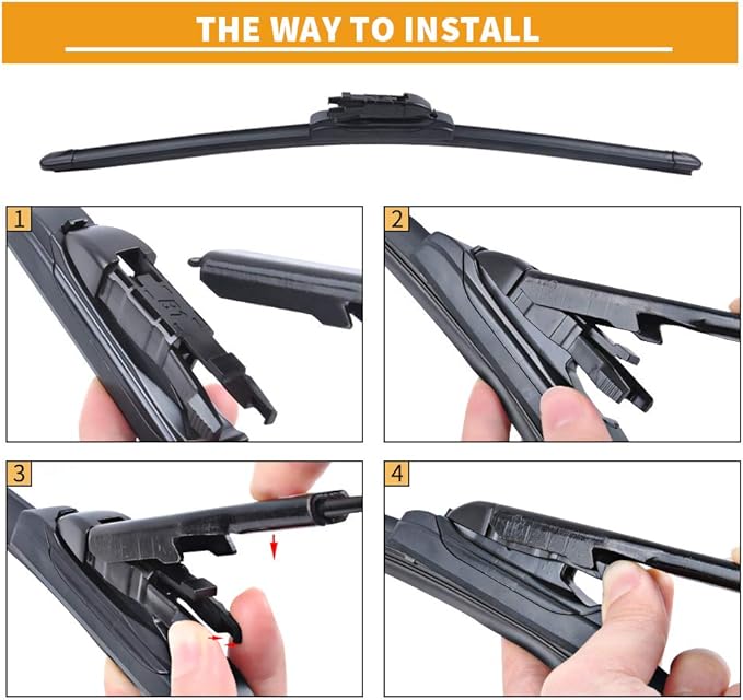 MIKKUPPA 24"+21" Windshield Wipers Replacement for 2012-2017 Buick Enclave, Chevrolet Traverse - Front Wiper Blades, All Season Wiper Blades Set, Pinch Tab (Pack of 2)