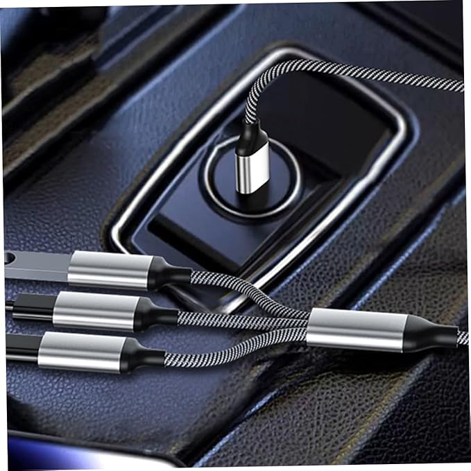 USB Way Splitter Hub Male to Female USB Adapter for Portable Power and Data Transfer Compatible Devices for Cars and Computers