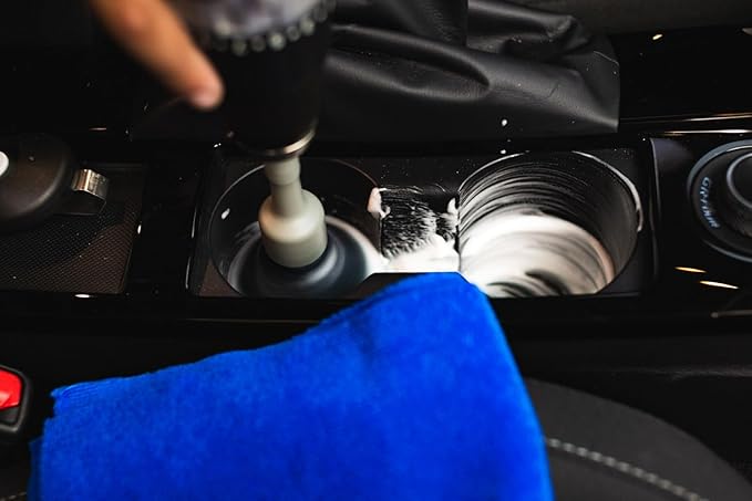 Detail Factory - Medium Domed Drill Brush - Soft Bristle Drill Brush Attachment for Curved Surfaces & Car Detailing