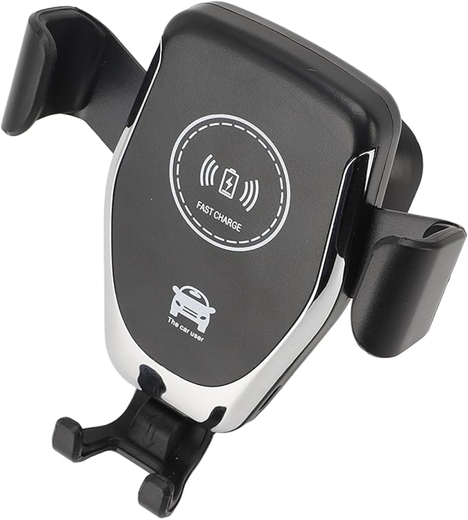 Wireless Car Charger, 15W Fast Charging Automatic Phone Holder with 360 Degree Rotation for Vent Mount, Secure Access and Easy Use in Car