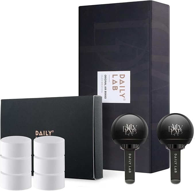 DAILY LAB Aroma Planet Car Perfume Air Freshener - Vent Clip, 3 Scents, 6 Refills, Luxe-in Car Accessories, 45-Day Long-Lasting Scents