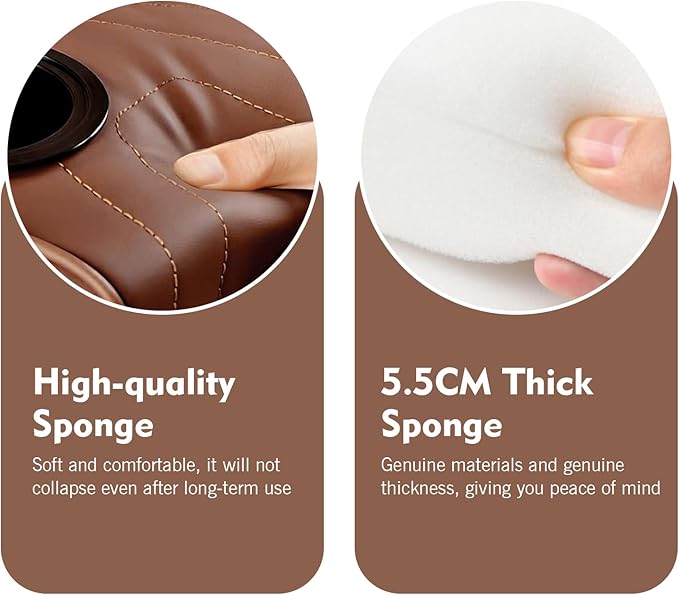 Car Center Console Leather Armrest Increase Cushion, MultiFunctional Armrest Box Pad with Dual Cup Holder, Tissue Box, Side Card Holder, Universal for Most Cars, SUVs, Trucks (Coffee)