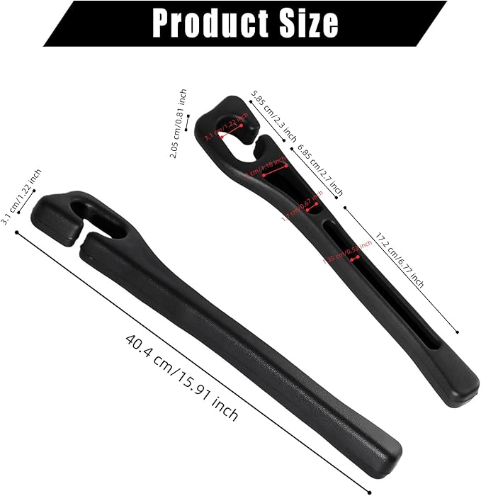 Car Seat Gap Filler Organizer 2 PCS Black Universal Seat Gap Plug Blocker Anti-Drop Console Catcher Phone Keys Storage for Car Truck SUV Auto Accessories Style1