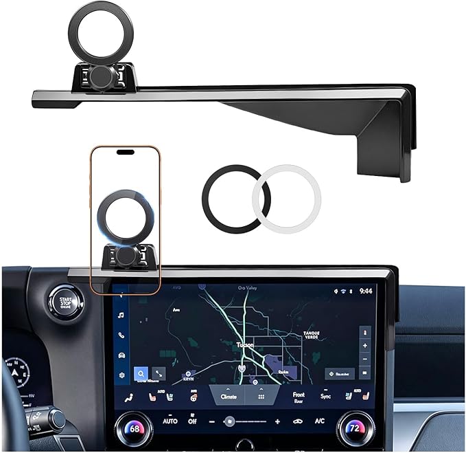 Car Phone Holder for Lexus GX GX550 2026 2025 2024 (Only for 14-Inch Screen) 360° Rotation Magnetic Cell Phone Mount, Compatible with Magsafe, Does Not Affect Air Vent