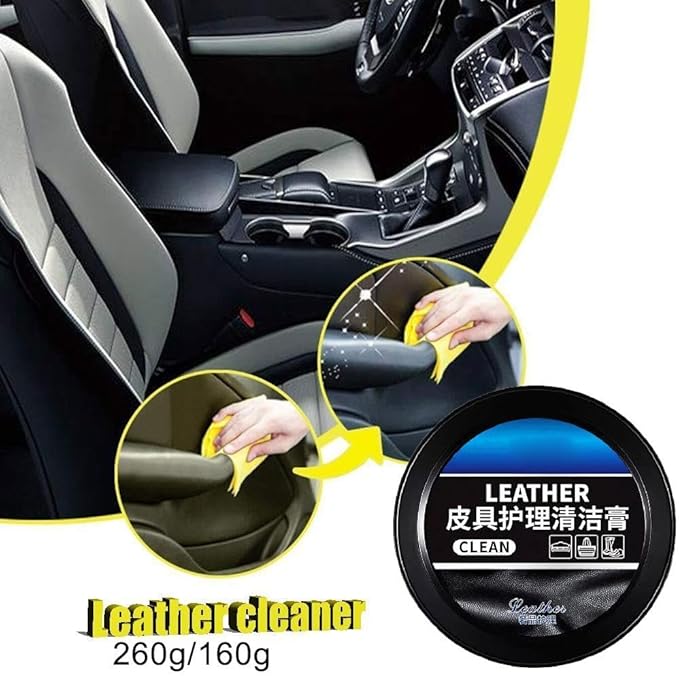 Leader Cleaning and Care Cream & Cleaning Paste for Leather Care,Automotive Interior Leather Cleaning Cream,Car Leather Conditioner Oil Paste,Leather Repair Kit for Car,Furniture,Cleaning Care Balm