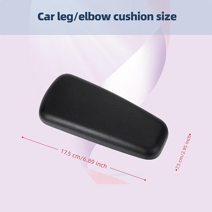 Car Center Console Knee pad, car armrest Support Pillow, car Knee pad, car Knee pad, Elbow pad, Soft arm pad, car Interior Accessories, Truck Accessories 2 Pack