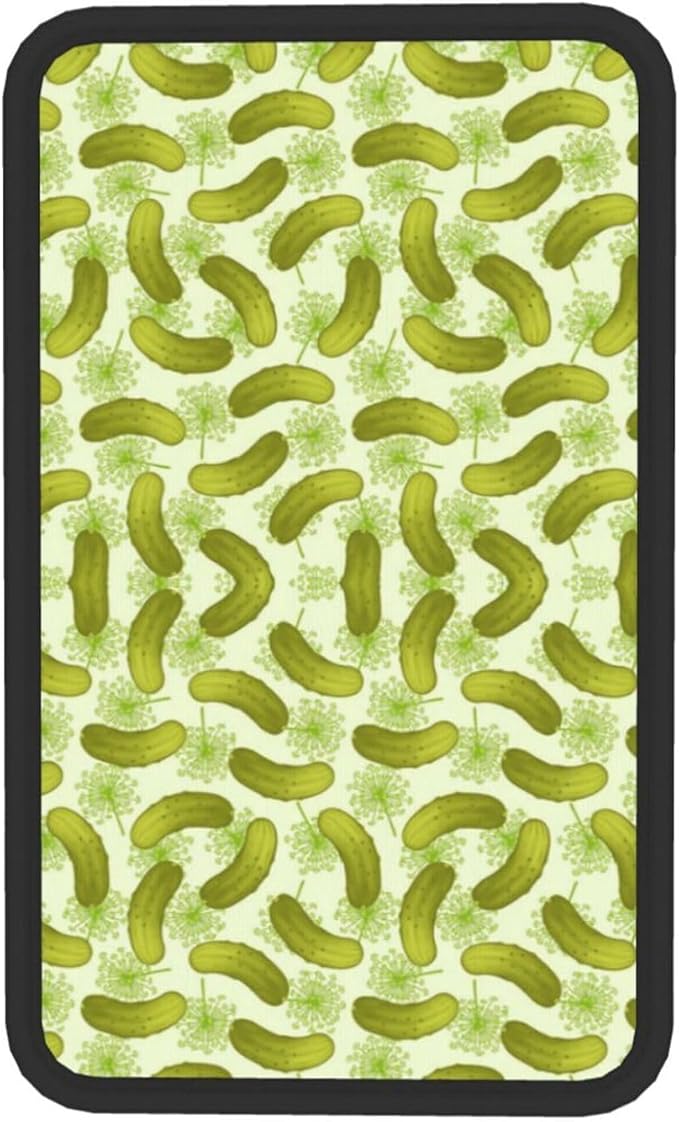 Car Armrest Cover Auto Center Console Pad Arm Rest Cushion Soft Car Accessories Universal for Most Vehicle (Dill Pickles Pattern Design)