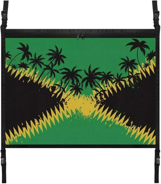 Jamaican Tree Car Roof Storage Bag Car Organizer for Car Seat Multi-Purpose Car Bag Storage Box Organizer Pouch Pocket Can Hold Mobile Phone, Wallet, Glasses