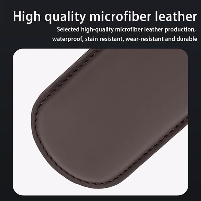 Mandark Car Knee Cushion Pad, Leather Memory Foam Vehicle Door Armrest Pillow for Leg Elbow, Comfort Auto Interior Center Console Thigh Support Mat Accessories, Universal for Most Cars (Brown)
