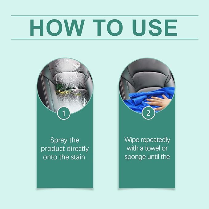 Multifunctional Cleaner For Car Interior Leather And Fabrics Removal Stain 100ml Foam Cleaner And Protectant