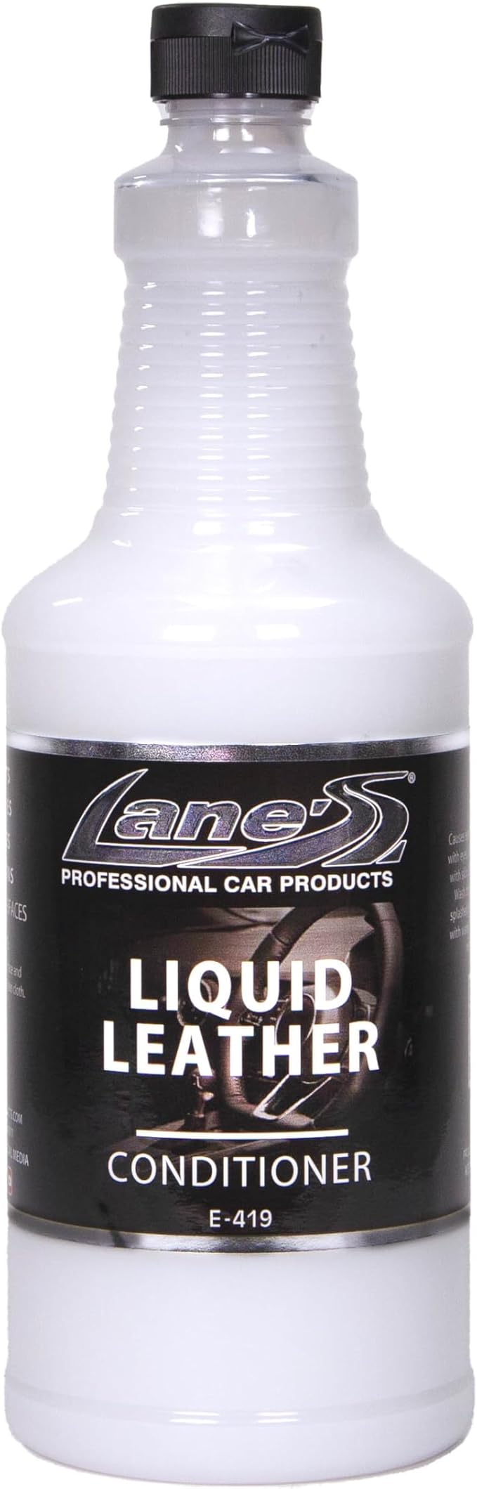 LANE'S Liquid Leather Conditioner- Car Leather Protection, Leather Conditioner- Softens Leather, Revives Flexibility, Prevents Fading and Cracking, Easy Application (32 OZ)